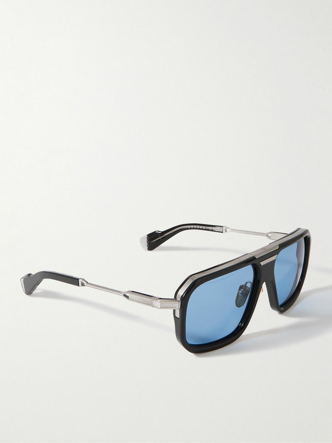 Jacques Marie Mage Donohu AviatorStyle SilverTone and Acetate