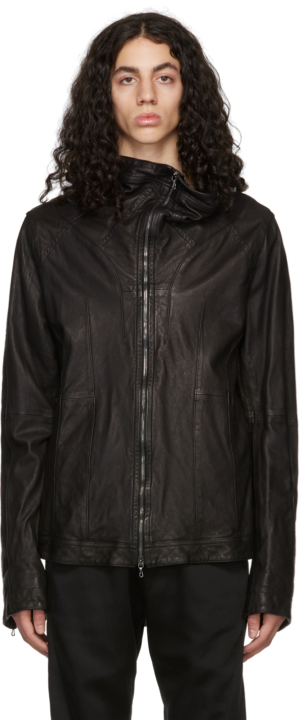 Julius Black Leather Jacket Julius