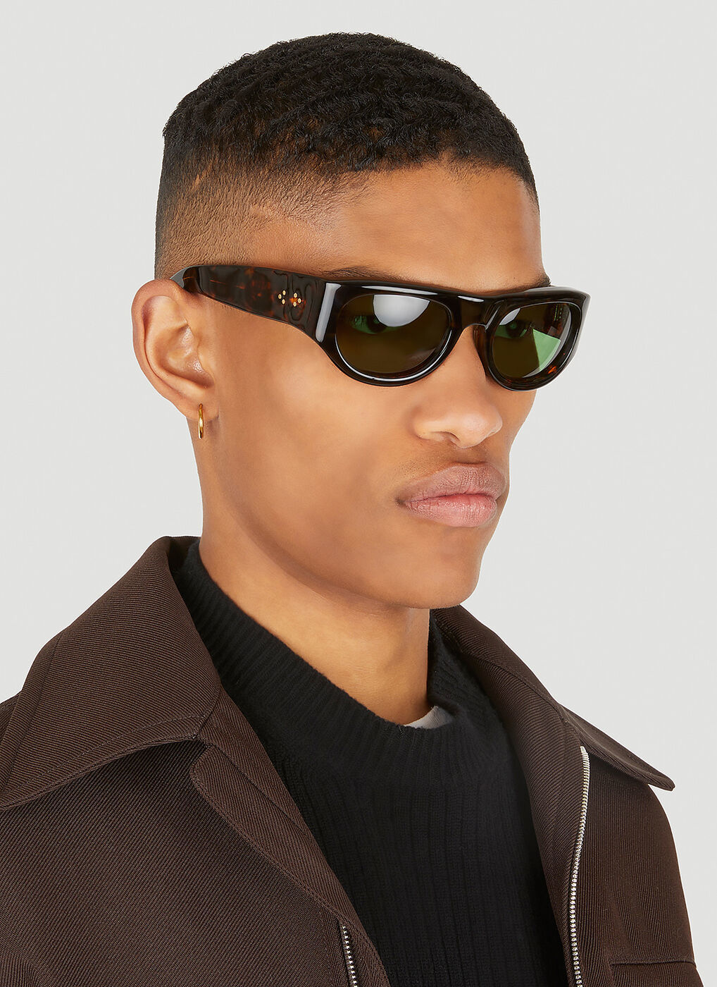 Clyde Sunglasses in Brown Jacques Marie Mage
