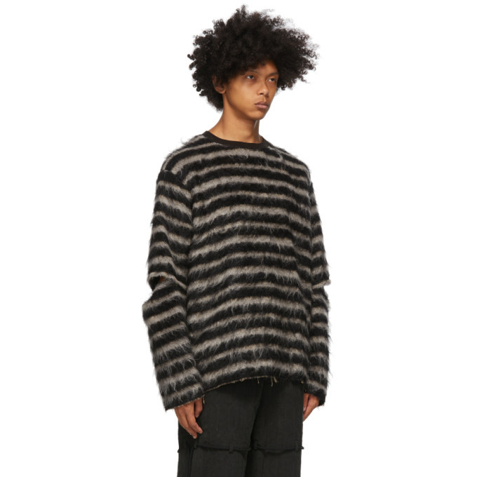 Grey Split Sleeve Sweater Song for the Mute