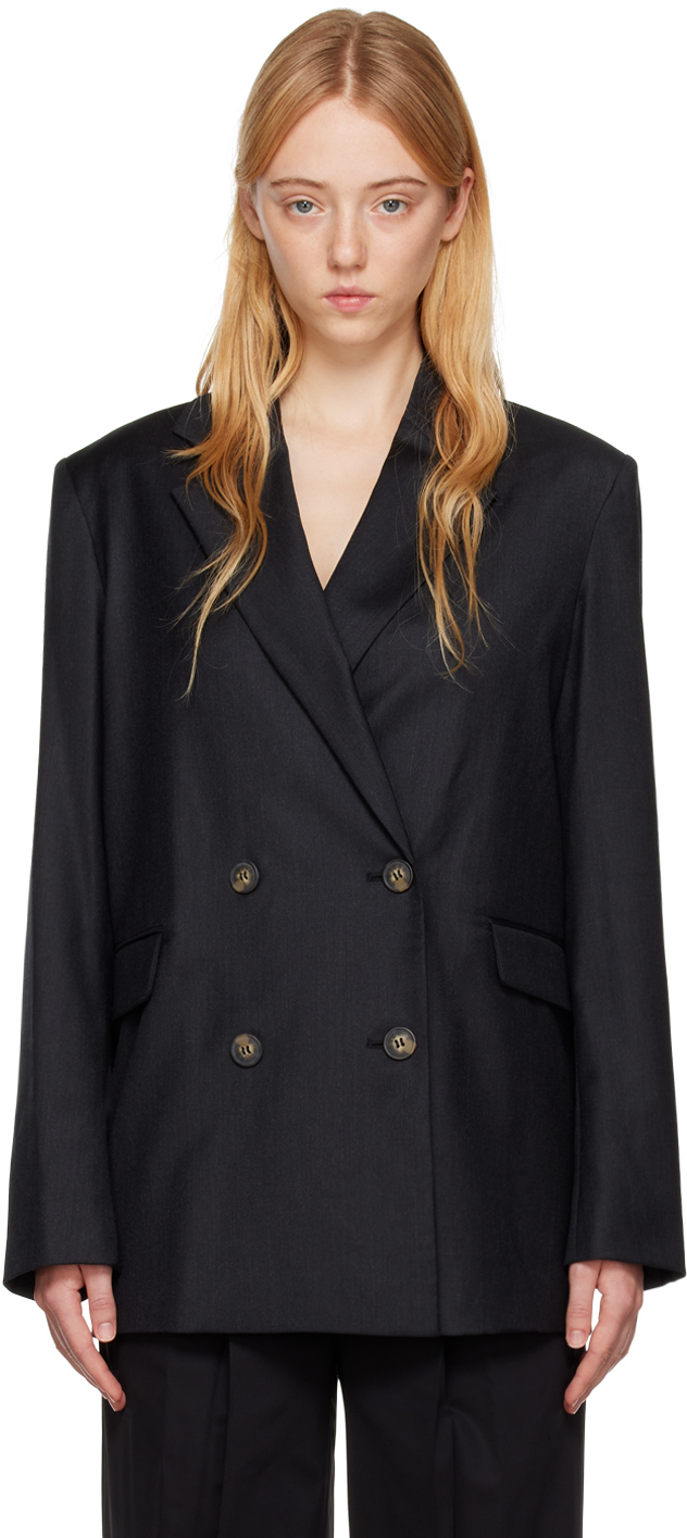 Loulou Studio Black Donau Blazer Loulou Studio