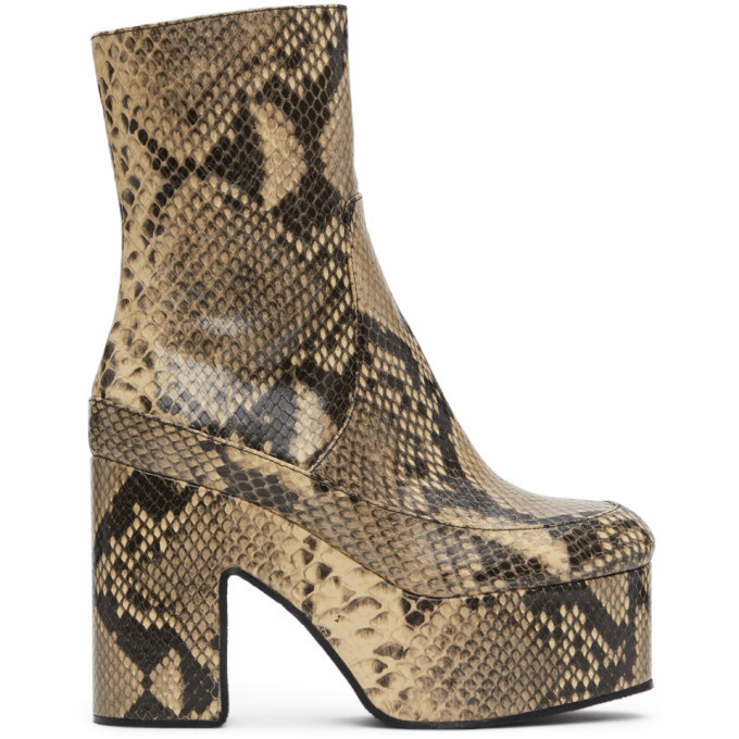 dries van noten snakeskin boots