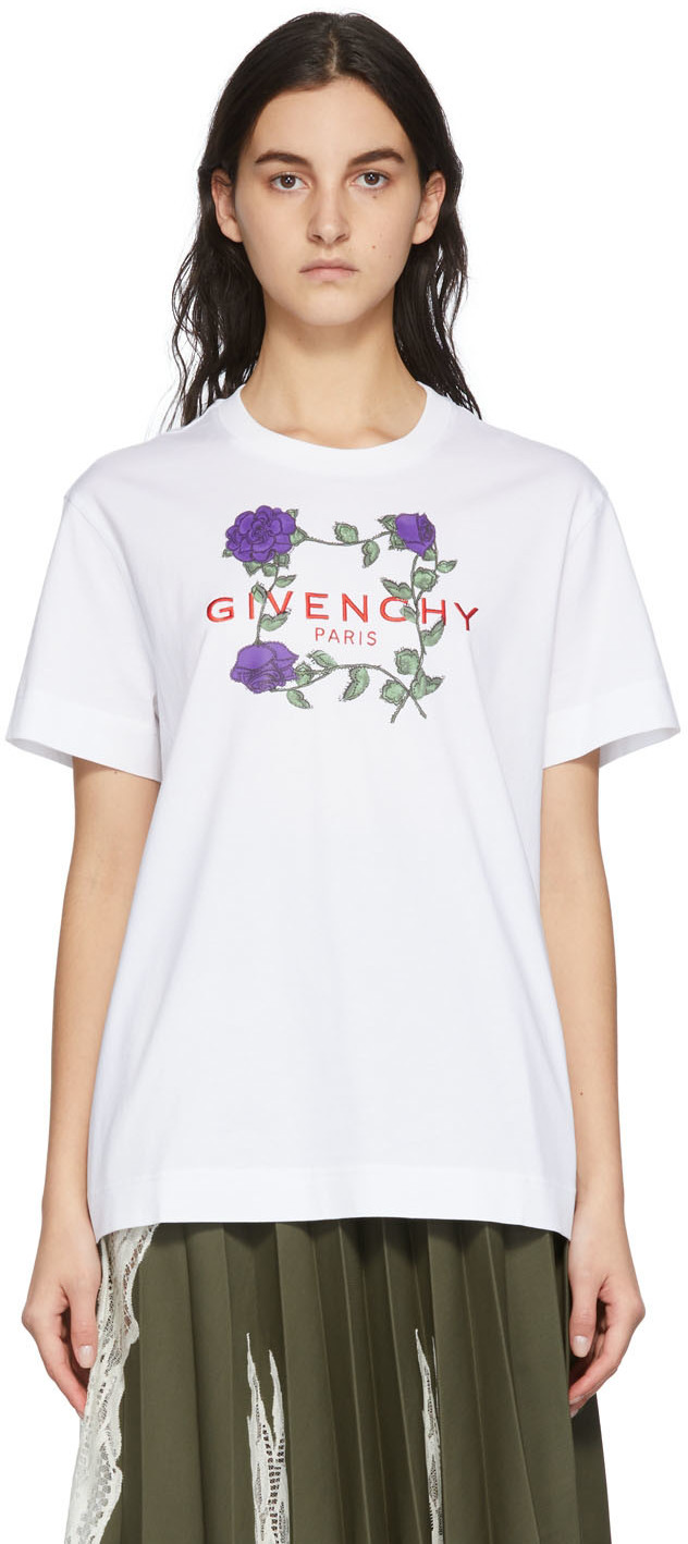 Givenchy White Roses T-Shirt Givenchy
