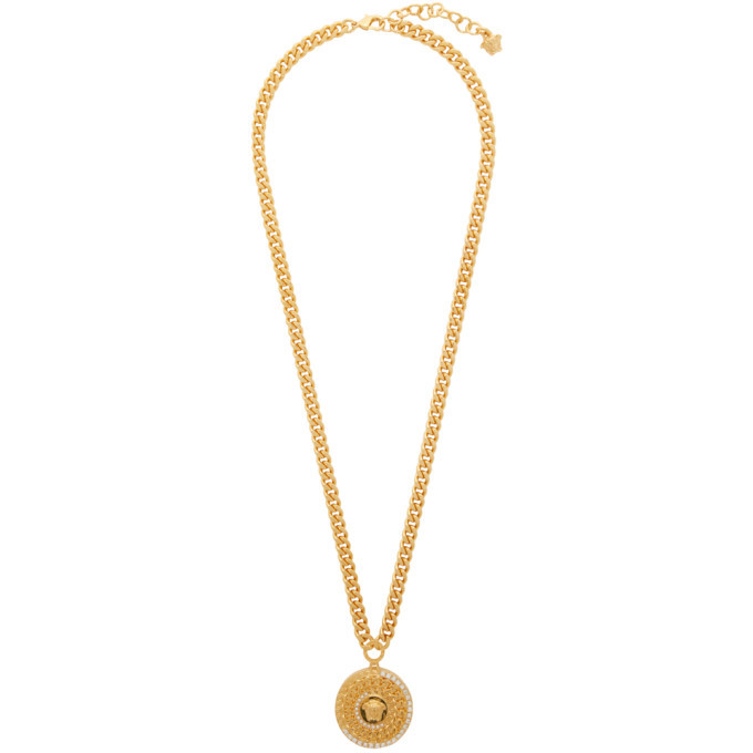 Versace Gold Crystal Tribute Necklace Versace