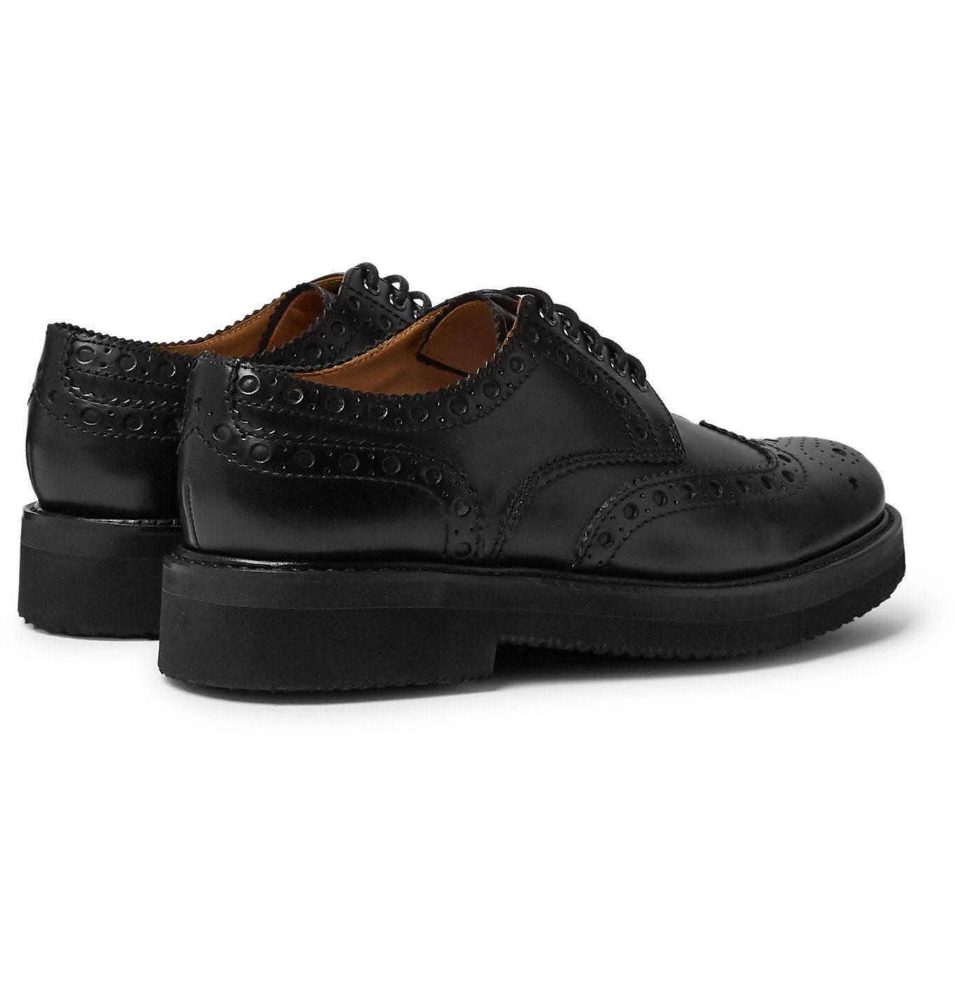 Grenson - Archie Leather Wingtip Brogues - Black Grenson