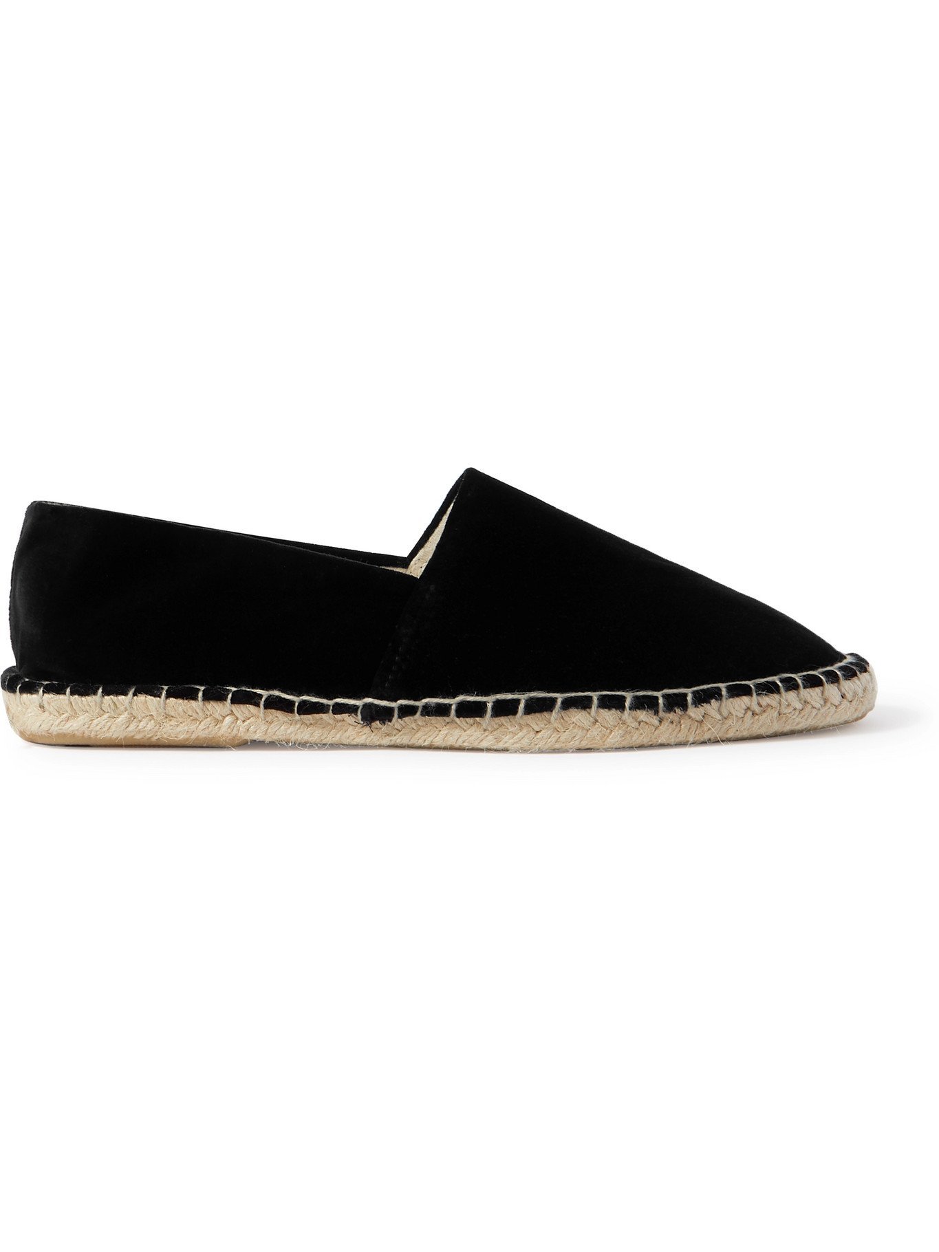 ANDERSON & SHEPPARD - Velvet Espadrilles - Black Anderson & Sheppard