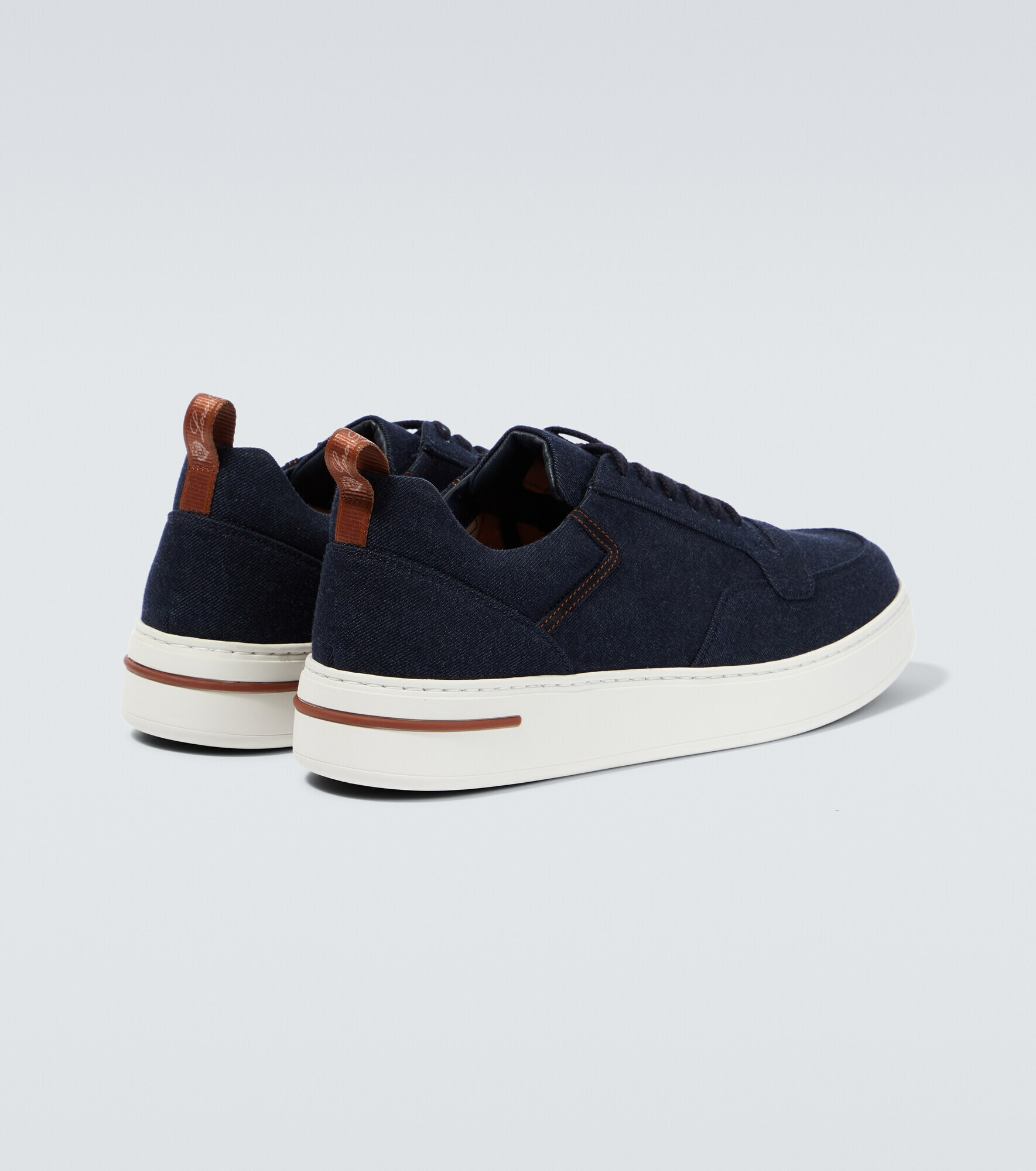 LP NEWPORT WALK SNEAKERS WHITE AND YELLOW CALFSKIN