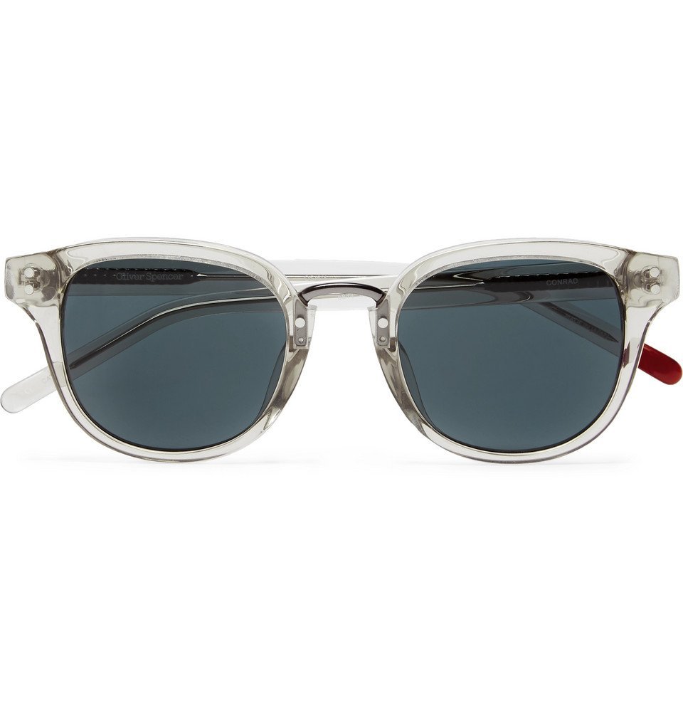 Oliver Spencer - Conrad Round-Frame Acetate Sunglasses - Gray