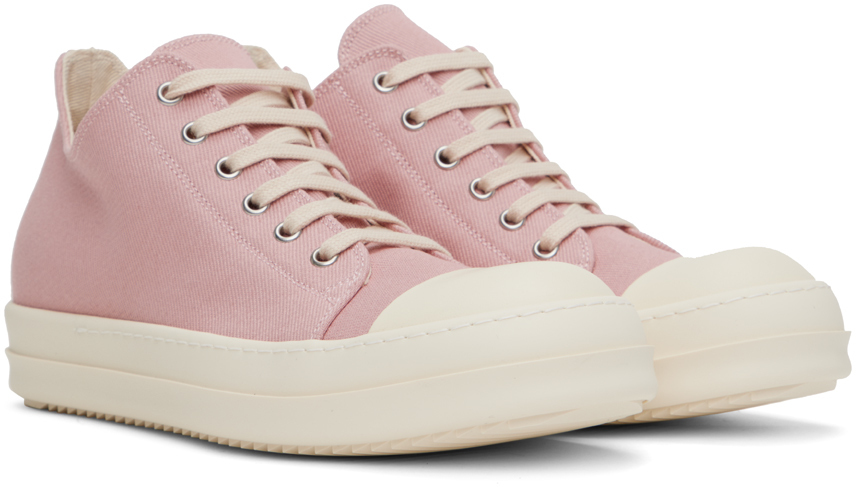 Rick Owens Drkshdw Pink Low Sneakers Rick Owens Drkshdw