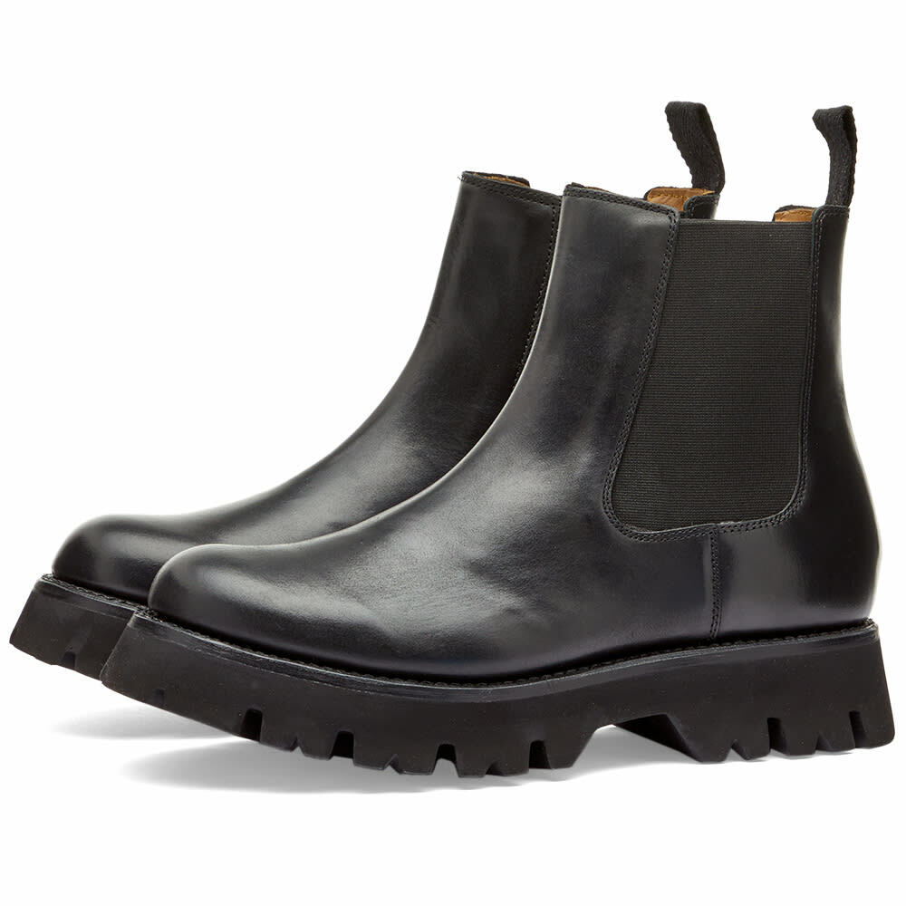 Grenson Women's Harlow Platform Chelsea Boot in Black Grenson