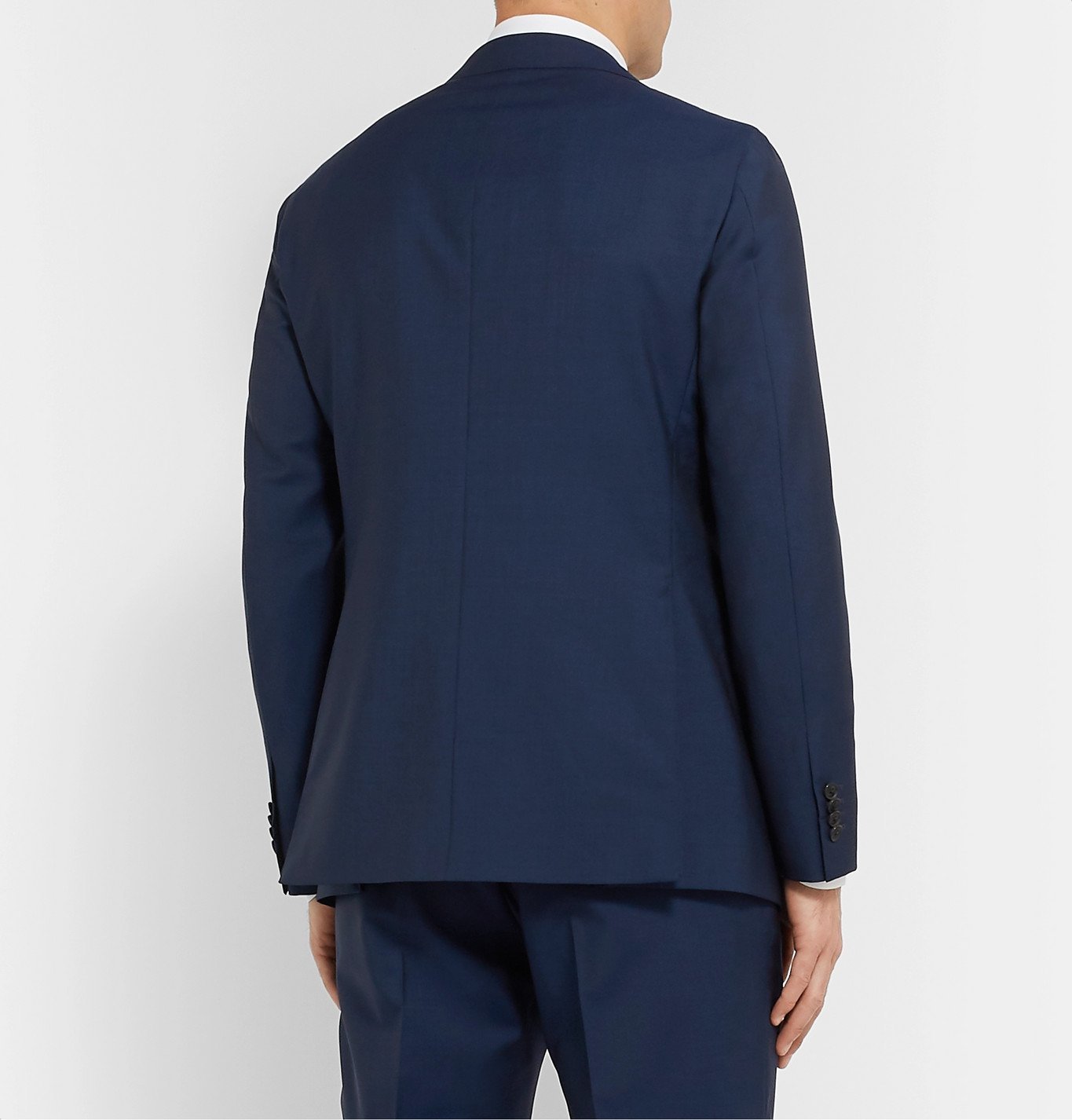 Caruso - Navy Aida Slim-Fit Wool and Mohair-Blend Suit Jacket