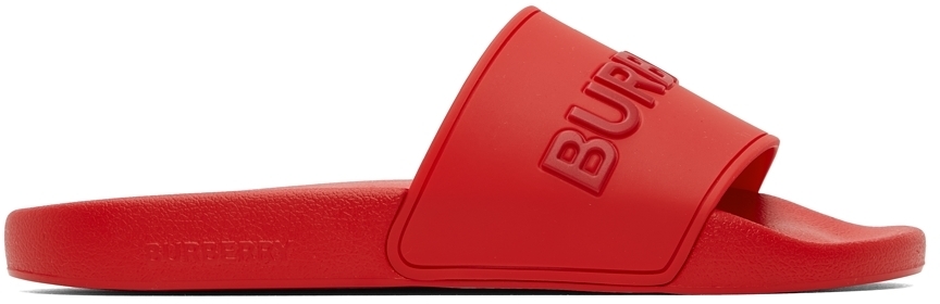 Photo: Burberry Red Furley Slides