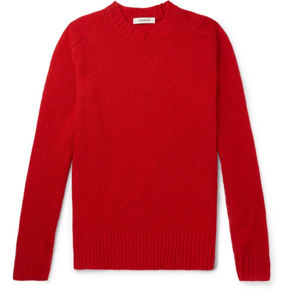 nonnative - Shetland Wool Sweater - Men - Red Nonnative