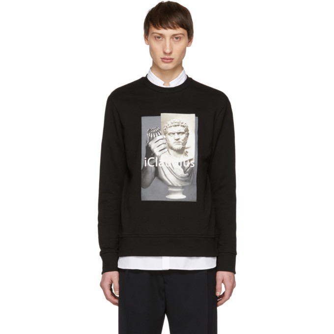 neil barrett black sweatshirt