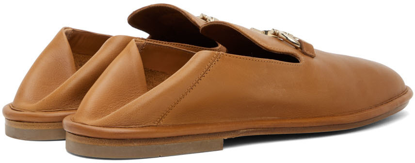 Salvatore Ferragamo Tan Nomadic Stories Loafers Salvatore Ferragamo