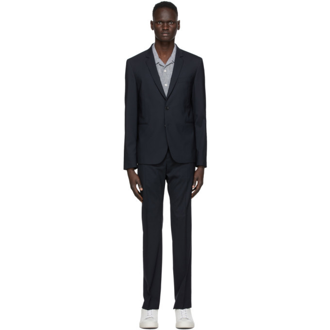 PS by Paul Smith Navy Wool Besom Suit PS by Paul Smith