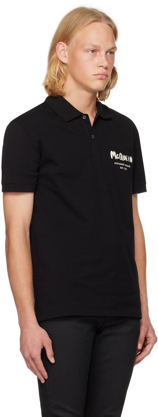 Alexander Mcqueen Polo
 Alexander McQueen Black Embroidered Polo Alexander McQueen