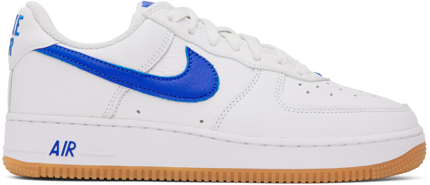 Nike White & Blue Anniversary Air Force 1 Retro Sneakers Nike