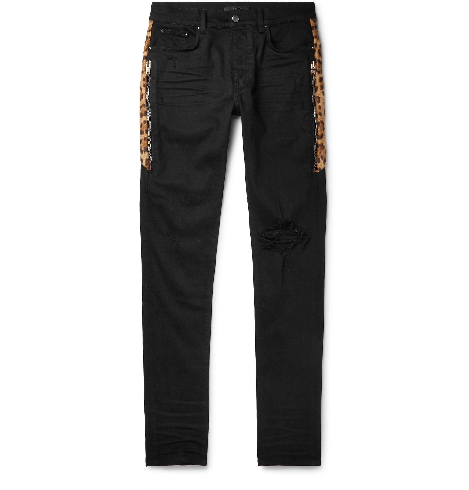 amiri cheetah jeans