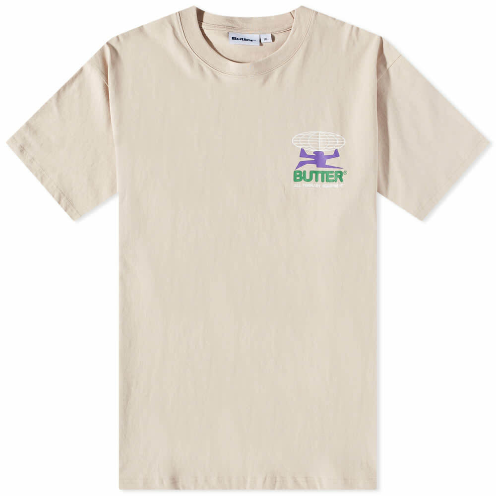 Butter Goods Men's All Terrain TShirt in Sand Butter Goods