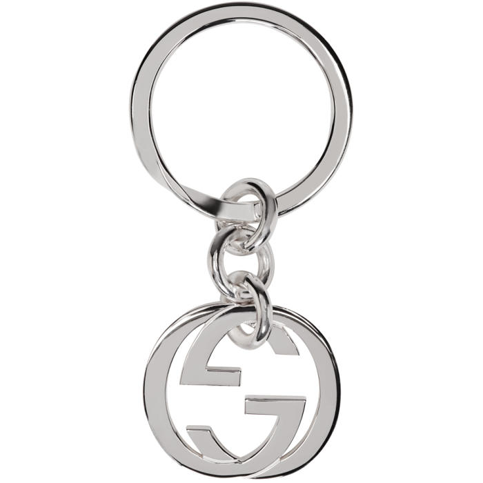 Gucci Silver Monogram Keychain Gucci