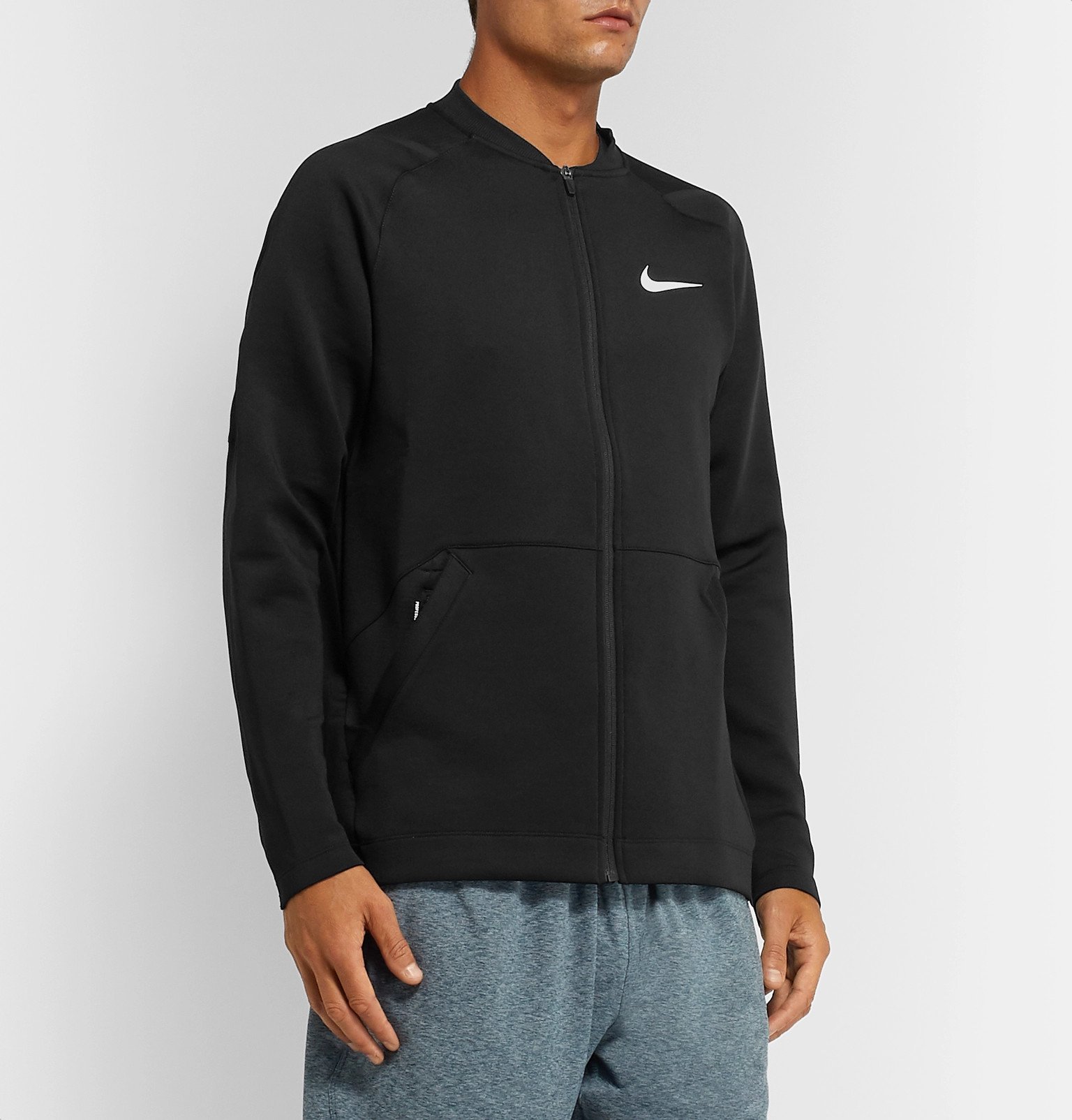 nike pro zip up