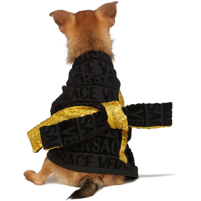 versace dog bathrobe