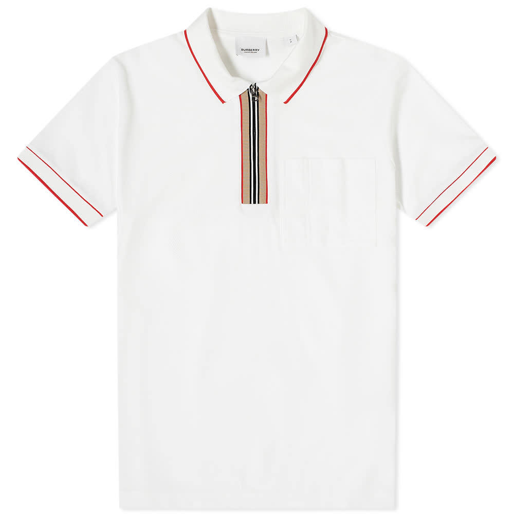 burberry zip polo