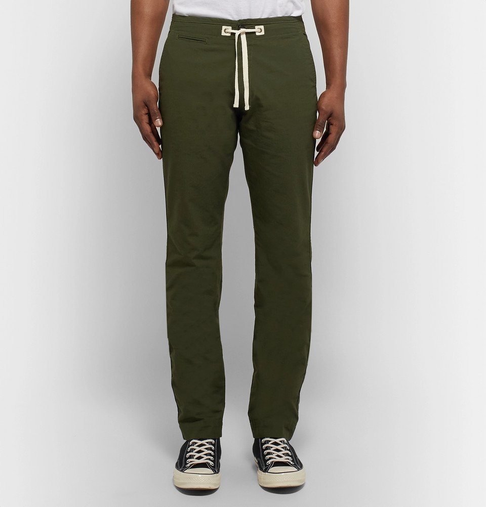 Slim-Fit Cotton-Ripstop Drawstring 