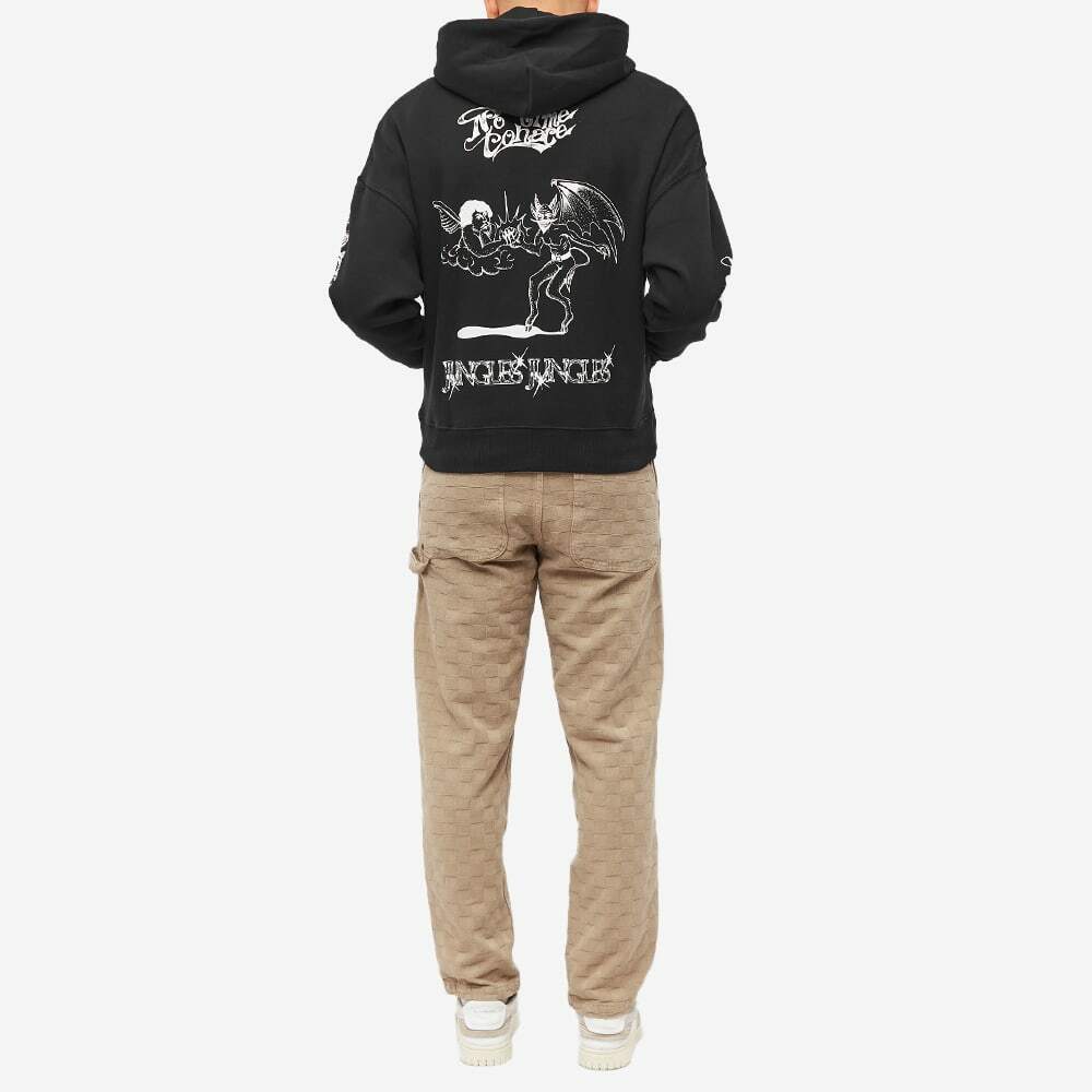 Jungles Jungles Men's No Time to Hate Embroidered Hoody in Black