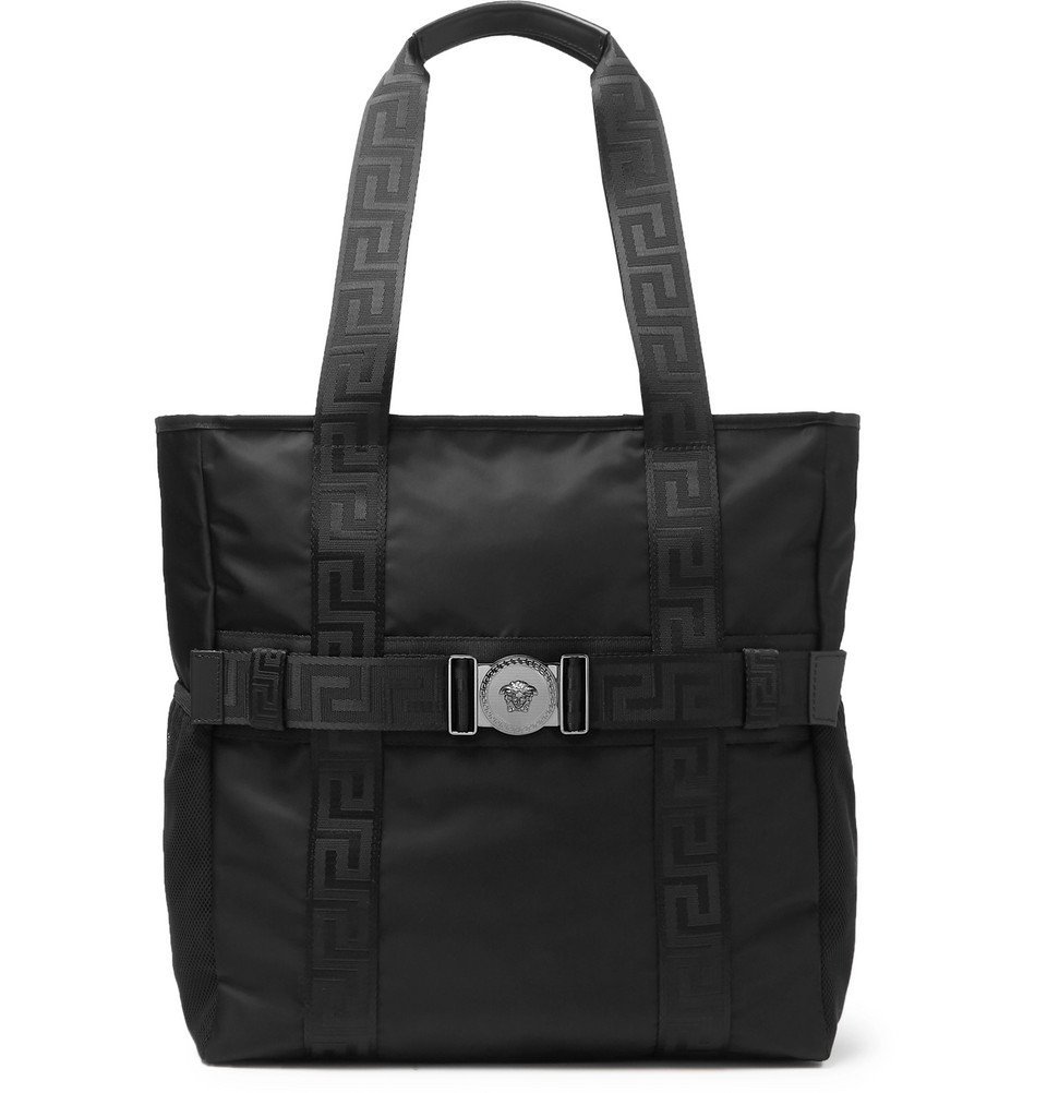 Versace - Logo-Detailed Nylon Tote Bag - Men - Black Versace