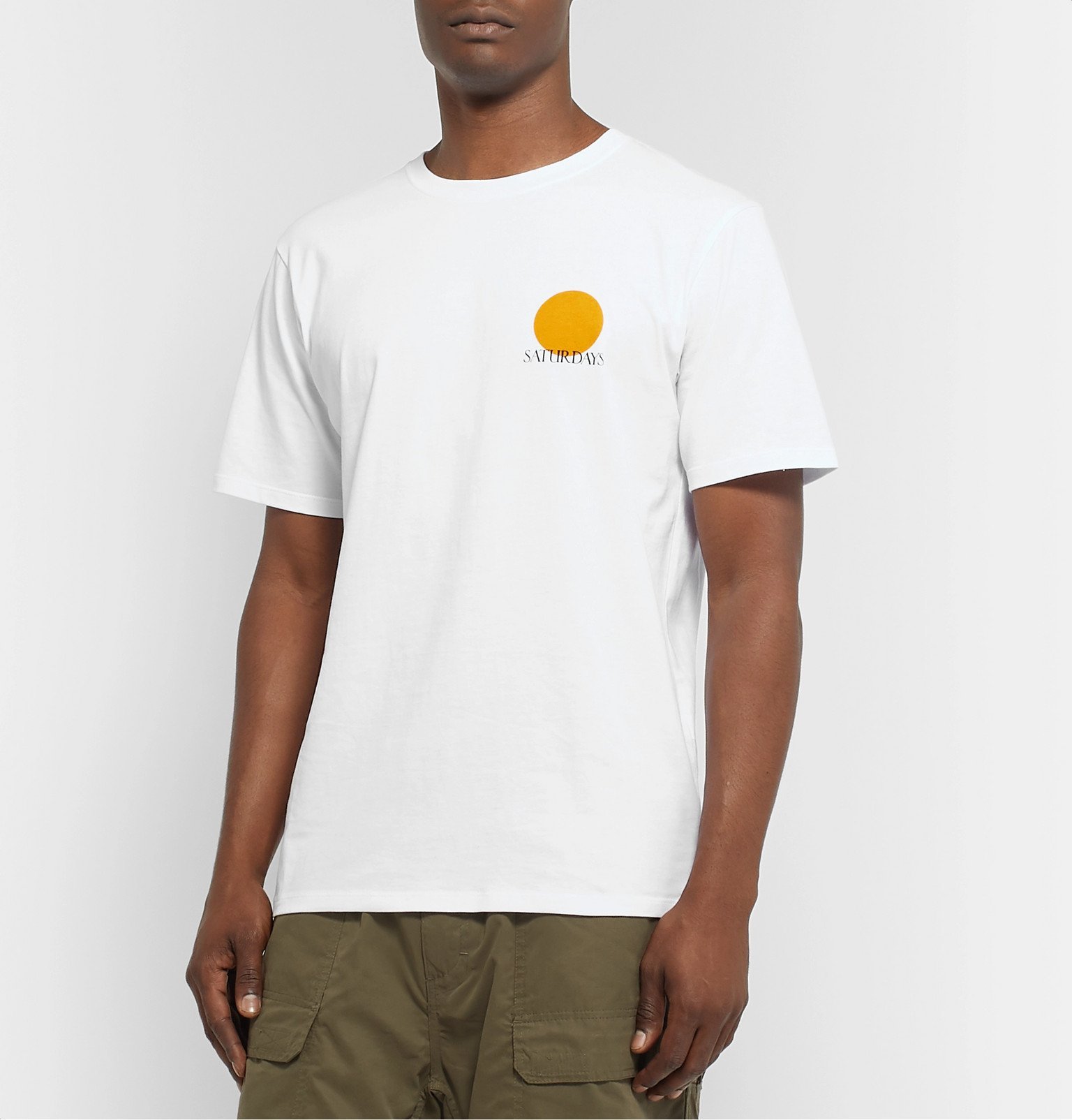 Saturdays NYC - Logo-Print Cotton-Jersey T-Shirt - White Saturdays NYC
