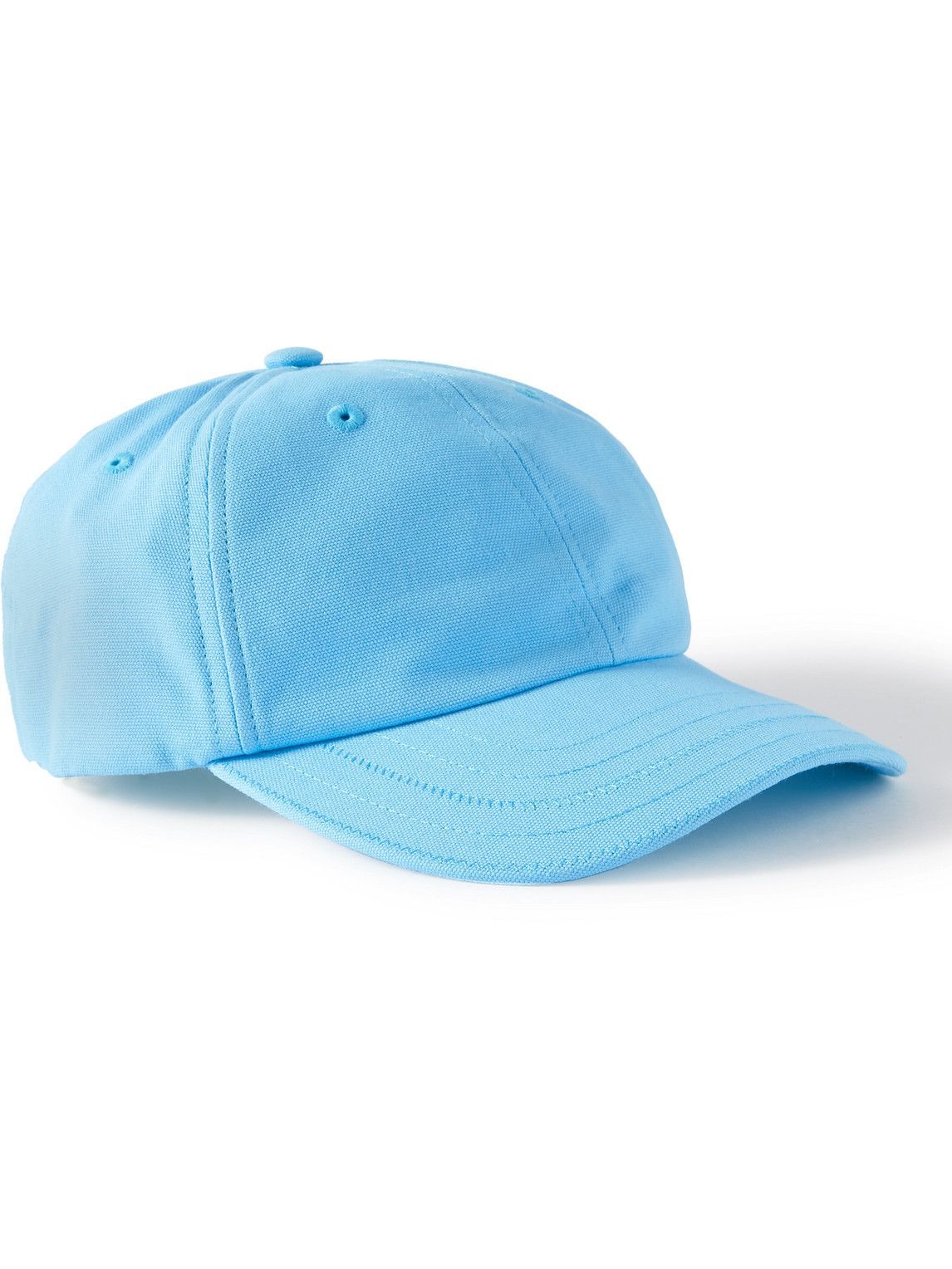 Womens Mens Accessories Mens Hats Jacquemus La Casquette Logo-embroidered Cotton-twill Baseball Cap in Blue 