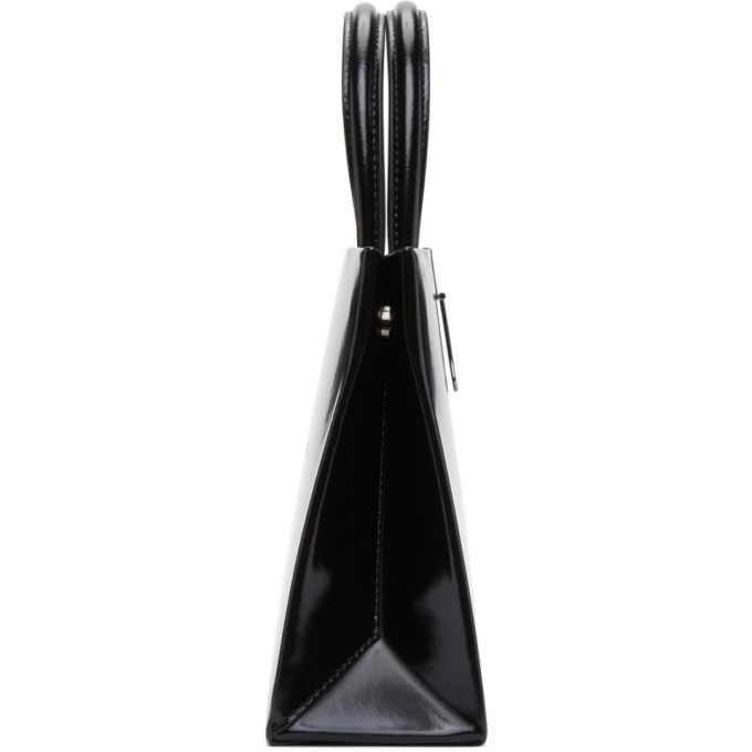 OffWhite Black Leather Mini Box Bag OffWhite