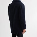 OLIVER SPENCER - Newington Double-Breasted Faux Shearling-Lined Cotton-Corduroy Coat - Blue