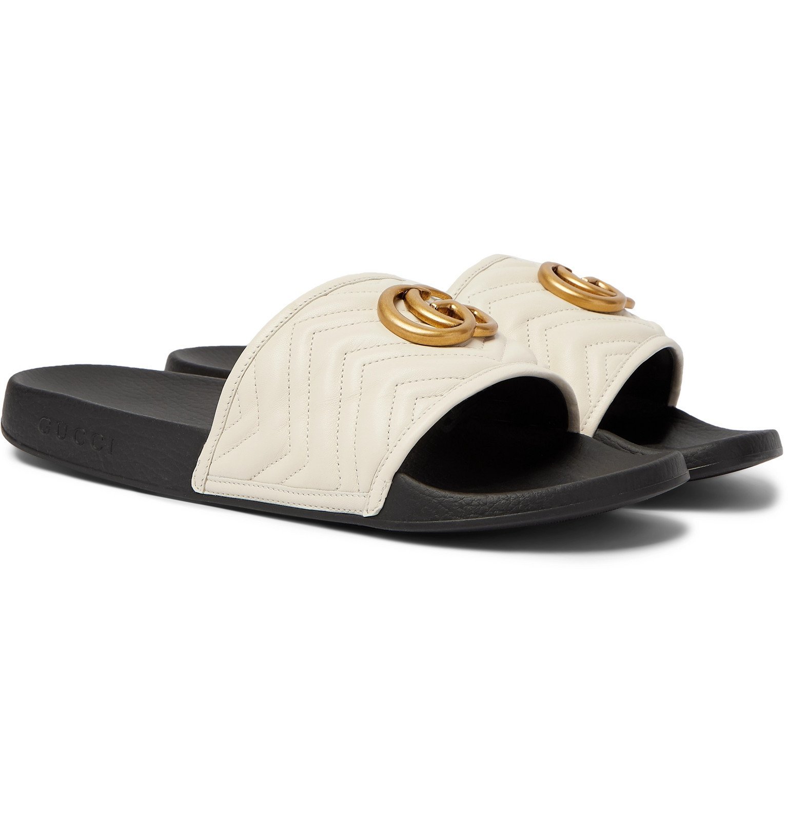 gucci slides quilted