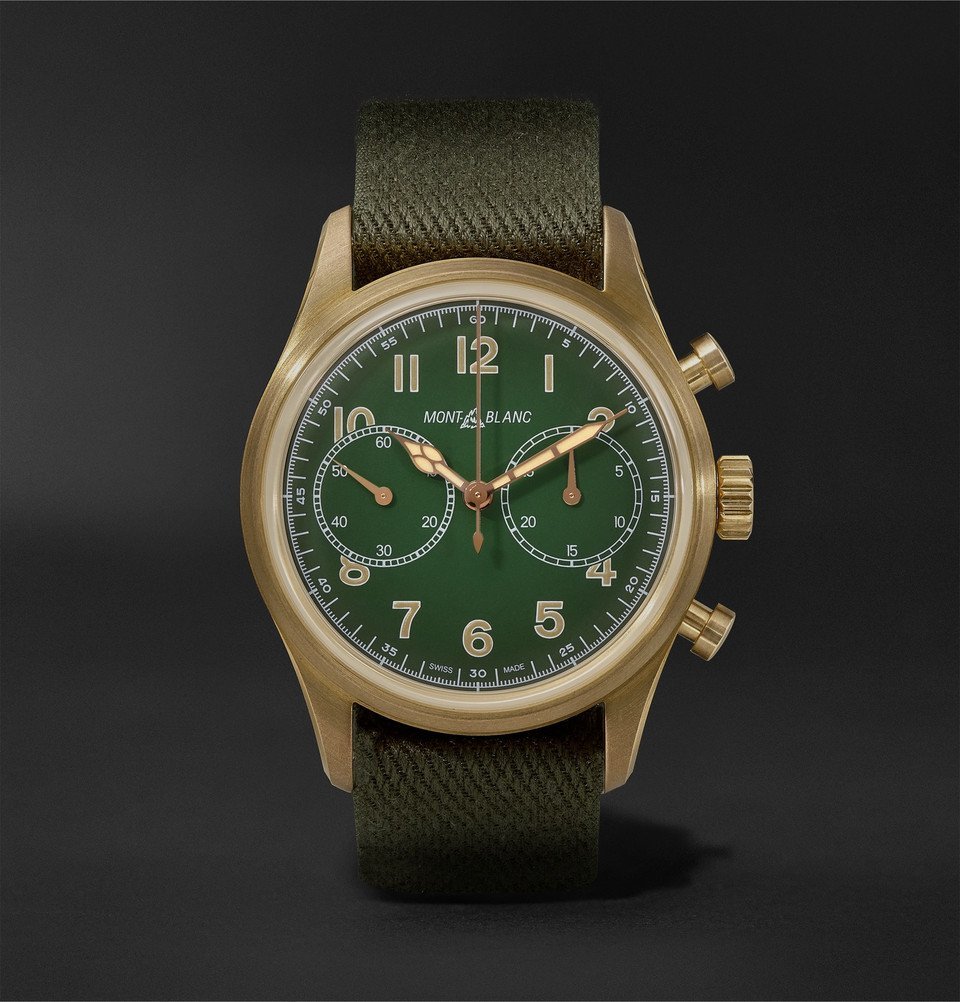 montblanc watch green
