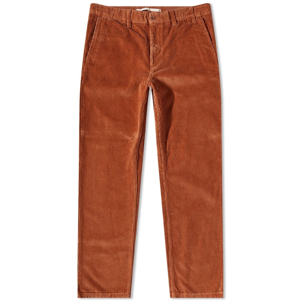 Norse Projects Men's Aros Corduroy Chino in Burnt Orange Norse Projects