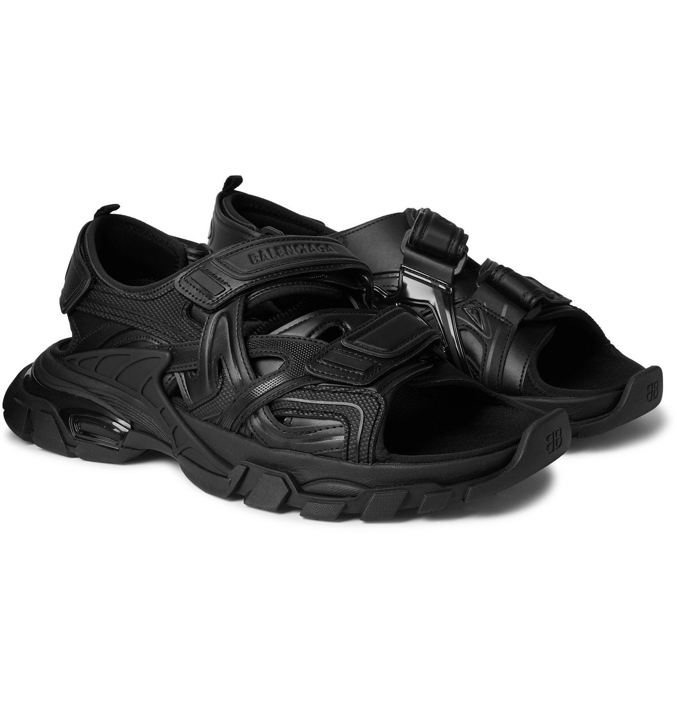 BALENCIAGA - Track Neoprene and Rubber Sandals - Black Balenciaga