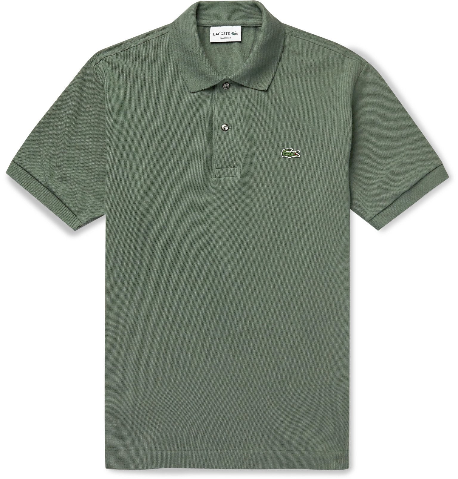 Lacoste - Cotton-Piqué Polo Shirt - Green Lacoste