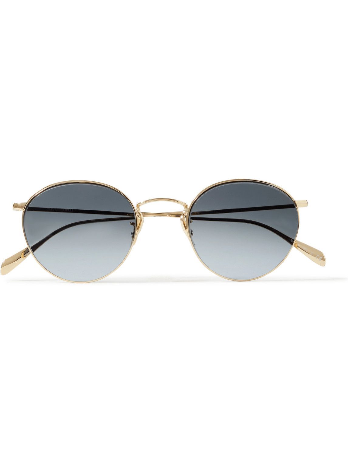 Oliver Peoples - Coleridge Round-Frame Gold-Tone Sunglasses Oliver Peoples