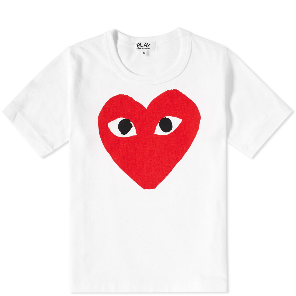 Comme des Garcons Play Kids Red Heart Logo Tee Comme des Garcons Play Kids