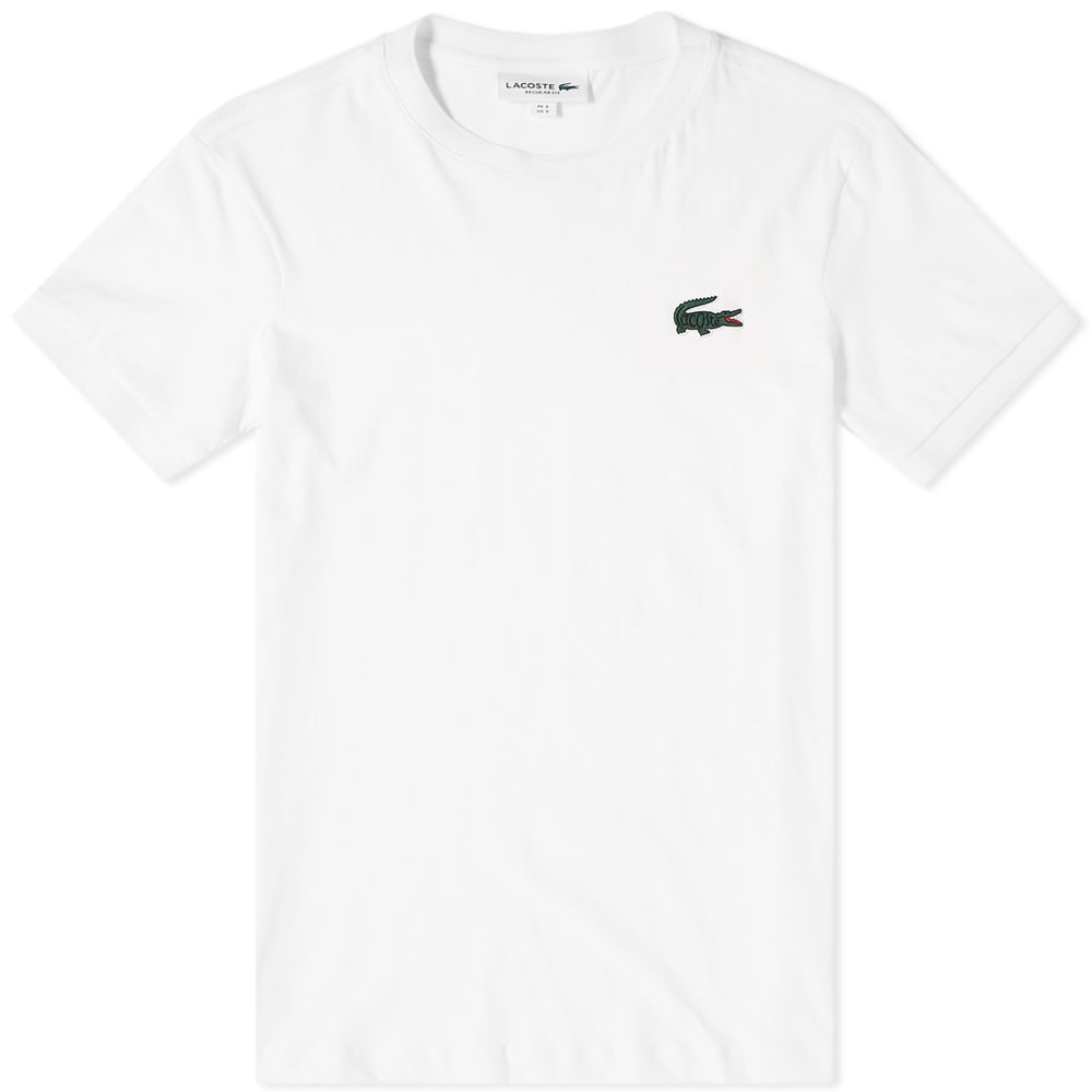 lacoste big croc logo polo shirt