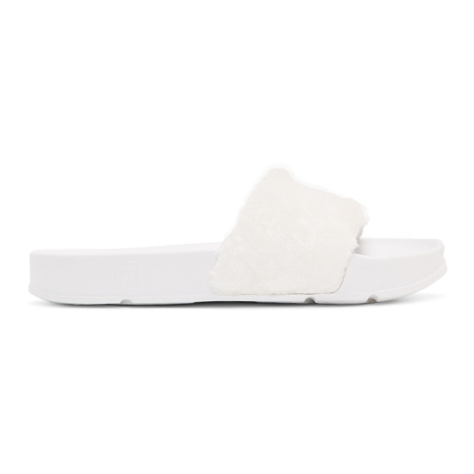 fila drifter slides white