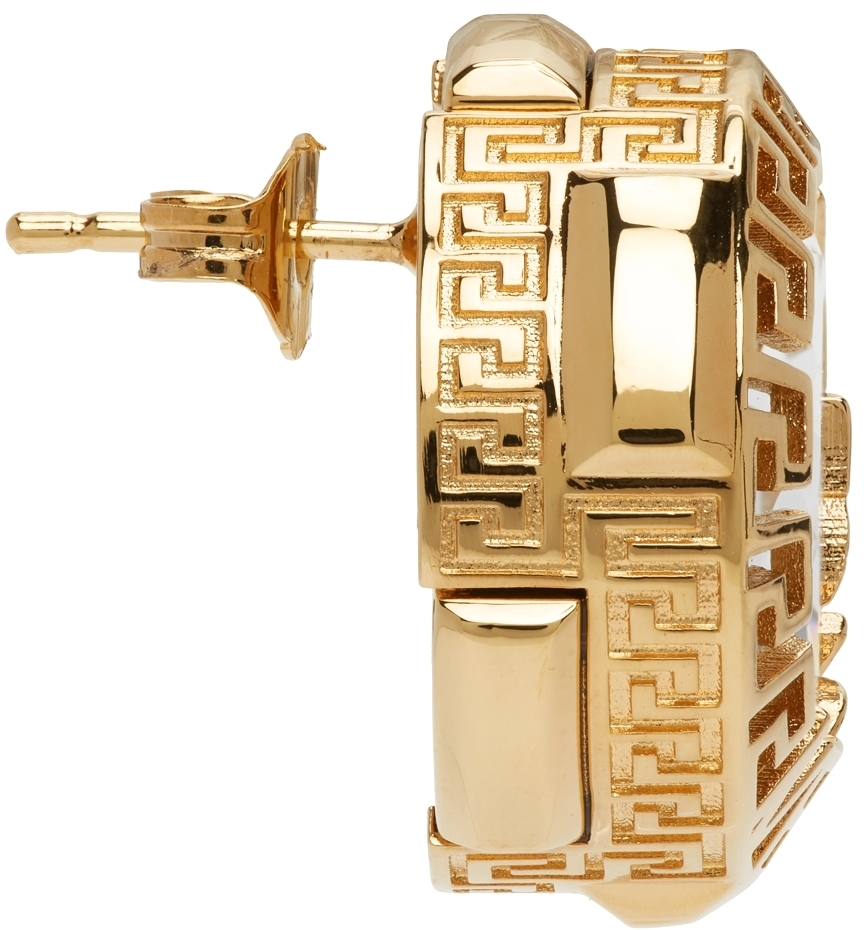 Versace Gold Crystal Earrings Versace