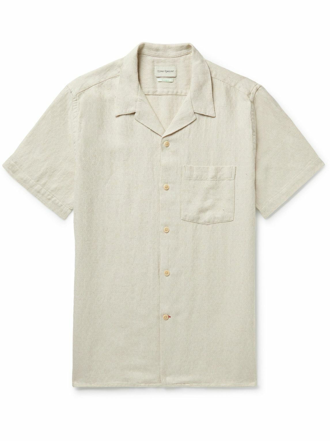 Photo: Oliver Spencer - Havana Camp-Collar Linen and Cotton-Blend Shirt - Unknown
