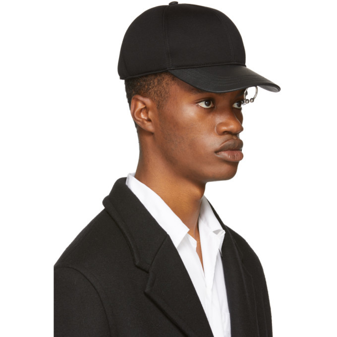 Neil Barrett Black Pierced Cap Neil Barrett