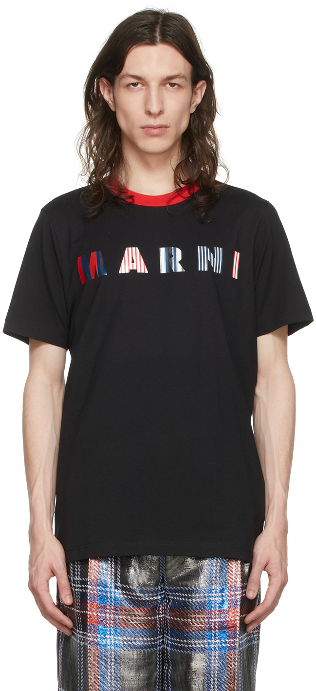 Marni Black Cotton T-Shirt Marni