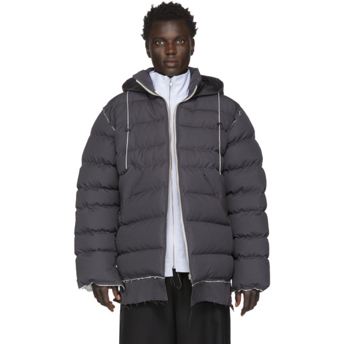 grey puffa jacket