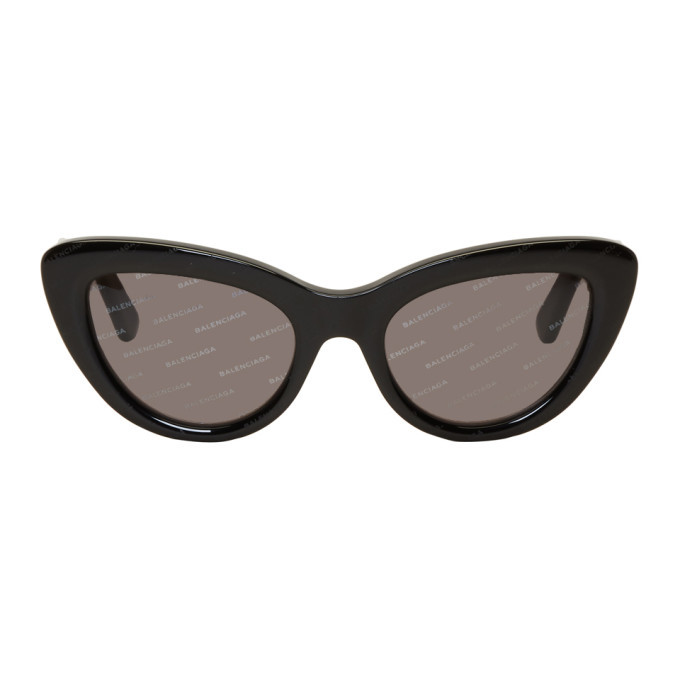 balenciaga black cat eye sunglasses